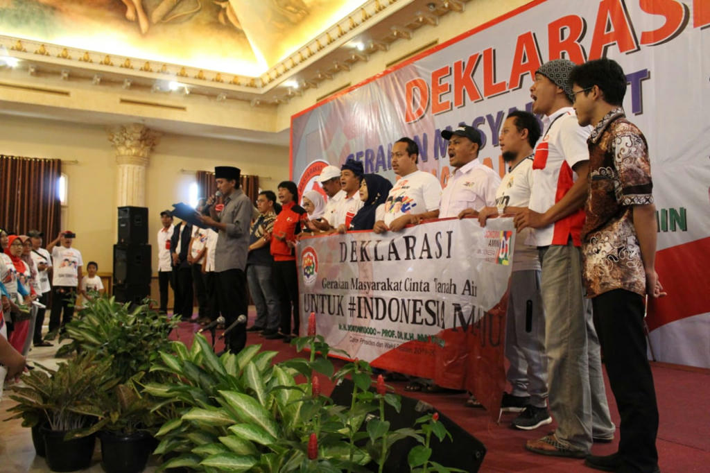 Masyarakat Gunung Putri Deklarasi Dukung Jokowi, Optimis Raih 70 Persen
